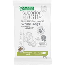 Nature's Protection Superior Care Beyaz Tüylü Köpekler İçin Beyaz Balıklı Dental Köpek Ödülü 150g