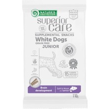 Nature's Protection Superior Care Beyaz Tüylü Yavru Köpekler İçin Somonlu Beyin Gelişimi Destekli Köpek Ödülü 110g