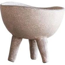 Prime Co-Op Küçük Saksı, Mat, Boz Kahverengi, Pişmiş Toprak, 7,6 cm