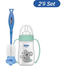 Wee Baby Safari Kulplu Pp Biberon 250 ml - Koala (Temizleme Seti)