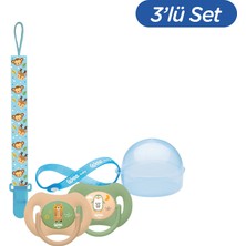 Wee Baby Duo Simetrik Uçlu Emzik 0-6 Ay No:1 Erkek (Kutu ve Band Seti)
