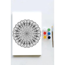 Prime (PSTER21613) Mandala Tuval Kanvas Tablo Boyama Hobi Seti 16 (40X60CM)