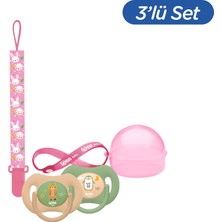 Wee Baby Duo Simetrik Uçlu Emzik 0-6 Ay No:1 Kız (Kutu ve Band Seti)
