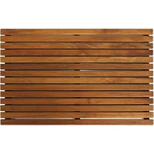Prime Zen Shower Spa, Masif Tik Ağacı ve Yağlanmış Bitirme, Kahverengi (Tik Ağacı), 31,5 Inç G x 19,5 Inç U x 1,5 Inç Y