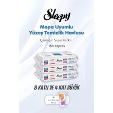 Prime Çamaşır Suyu Katkılı Yüzey Temizlik Havlusu 150 Yaprak ve Pamuk
