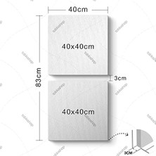Prime Soyut Kuşlar Tablosu 40 x 83-2 Parçalı