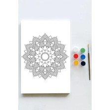 Prime (PSTER21595) Mandala Tuval Kanvas Tablo Boyama Hobi Seti 4 (50X70CM)