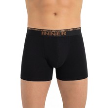 Just Inner Erkek Pamuklu Boxer Kabartma Bel Lastikli İç Giyim Konforu (135001)