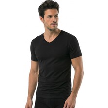 Öts Erkek Modal T-Shirt V Yaka Modal Günün Her Anı İçin (1623)