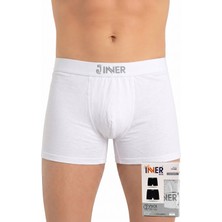 Just Inner Erkek 2’li Modal Boxer Logo Lastikli Kutulu Günlük Rahat Kesim (135008)