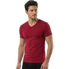 Öts Erkek Modal T-Shirt V Yaka Modal Günün Her Anı İçin (1623)