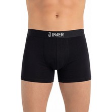 Just Inner Erkek Modal Boxer Logo Lastikli Ekstra Konforlu Kalıp (135009)