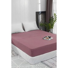 Prime Ezgi Lastikli Pamuklu Dokuma Çarşaf, 100 x 200 Cm, Gül Kurusu