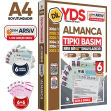Karakutu Yayınları 2026 YDS Almanca ÖSYM Tıpkı Basım Çıkmış Soru Deneme Paketi 6lı Fasikül SETİ