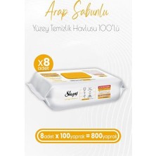 Prime Arap Sabunu Katkılı Yüzey Temizlik Havlusu 100 x 8 Adet (800 Yaprak)