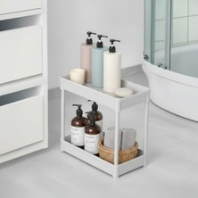 Prime 2 Katlı Banyo ve Mutfak Tezgah Üstü Düzenleyici Raf – Çok Amaçlı Plastik Organizer, Baharatlık, Kozmetik ve Deterjan Standı – Suya Dayanıklı Modüler Tasarım –