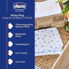Prime Çarşaf Bambu Set Iki Parça Baby Hug Greenery