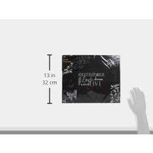Prime Albums Fotoğraf Albümleri T-12CHLK/R 3 Halkalı Baskılı Kara Tahta Tasarım Cilt Hatırla Albümü, 30,48 x 30,48 Cm, 30,48 x 30,48 cm