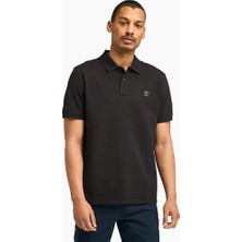 Timberland TB0A6BX4 Millers River Sleeve Stretch Polo Siyah Erkek T-Shirt
