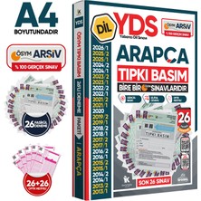 2026 YDS Arapça ÖSYM Tıpkı Basım Çıkmış Soru Deneme Paketi Dijital Çözümlü 26lı Fasikül SETİ