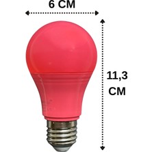Avarson (1 Adet) Osaka 10W Pembe Işık E27 Duylu (Kalın Duy) LED Ampul
