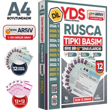 Karakutu Yayınları 2026 YDS Rusça ÖSYM Tıpkı Basım Çıkmış Soru Deneme Paketi 12li Fasikül SETİ