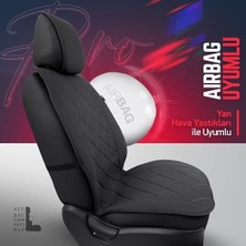 Vuralsin38 Otom Pro Series Koruyucu Oto Koltuk Minderi (Siyah)