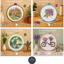 Tuva Kanaviçe Kiti 4 Farklı Model Set Desenli Renk Kodu 500 Kadın Kullanıcılar İçin