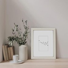Prime And Co. Galeri Ahşap Çerçeve, Beyaz, 20 x 25 cm Mat 10 x 15 cm