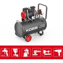 KBK50S 2.0hp 50LT 8bar Yağsız Sessiz Taşınabilir Hava Kompresörü