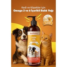 Vuralsin38 Biofeline Fish Oil ve Omega 3 ve 6 Içerikli Balık Yağı ve Kedi ve Köpekler Için Tüy ve Genel Sağlık Destekleyici (2 Paketi)