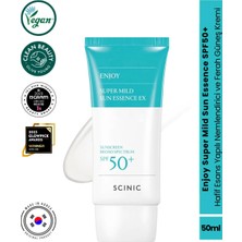 Scinic Enjoy Super Mild Sun SPF50+ Makyaj Altına Uygun Nemlendirici Güneş Kremi 50 ml