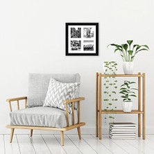 Prime Kırılmaya Dayanıklı Camlı 4x4 Resim Çerçevesi Kolajı - Dört 4x4 Fotoğrafa Uyar Veya Bir 10X10 Resim Çerçevesi Olarak Kullanılır - Imza Koleksiyonu - Duvar Ekranı Için Kolaj Çerçeveleri