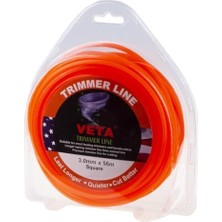 Vuralsin38 Veta 131481 Tırpan Misina Pro 3.0mm 56M Turuncu 4 Köşe