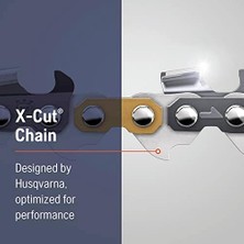 Vuralsin38 Motorlu Testere Zinciri - X-Cut Tipi - 45,72 cm (18 Inç) -.050 Gauge -.325 Pitch - Yüksek Dayanıklılık - Üstün Yağlama - Ayarlanmaya Gerek Duymadan Daha Uzun Çalışır - SP33G - Turuncu/gri
