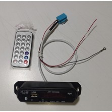 Class Doblo Linea Delphi Teypler İçin Mp3 Modül Bluetooth ve USB Girişli Şık Görünümlü Araç İçi Aksesuar