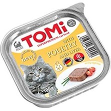 Tomi Kanatlı ve Kaz Ciğerli Pate Kedi Yaş Maması 100 gr