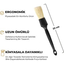Vuralsin38 Oto Detay Temizlik Fırçası – Araba Klima Temizleme Fırçası, Araç Iç Temizlik Fırçası, Yumuşak Doğal Kıl, Çizmez Detailing Brush, Havalandırma & Konsol Temizleme Fırçası