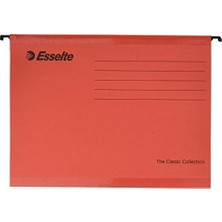 Klasik Askılı Dosya, A4, Kırmızı, 25'li Paket, Sekmeler Dahil, 90316
