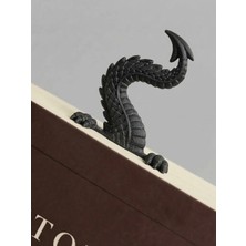 Hivhestin Ejderha Kuyruğu Tasarımlı Özel 3D Kitap Ayracı - Fantastik Kitap Aksesuarı