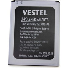 Vestel Venüs V3 5580 Batarya Pil 3000mAh Yüksek Performanslı Lityum İyon Uyumlu