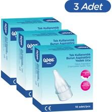 Wee Baby Burun Aspiratörü Yedek Uç Seti (10x3 30 Adet)