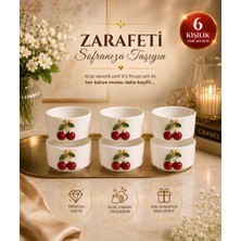 Yzhome 6 Lı Beyaz Porselen Kiraz Sosluk Lokumluk Sunum Kasesi Mini Boy