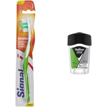Vuralsin38 Signal Performans Diş Fırçası, 14,5 gr ve Rexona Clinical Protection Erkek Stick Deodorant Fresh Ter Kokusuna Karşı Koruma 45 ml