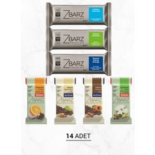 Zbarz Protein & Yulaflı Bar Karışık Kutu | Yüksek Lifli |14 Adet