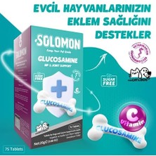 Vuralsin38 Solomon Glucosamine Tablet Kedi ve Köpekler Için Eklem ve Kas Sağlığı Destekleyici Glukozamin Takviye Gıda 75 Tablet