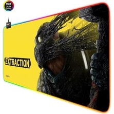 Vuralsin38 Rgb Gaming Oyuncu Mousepad 90X40 Xxl Kaymaz Taban Exraction Mouse Pad 4mm Kalınlık
