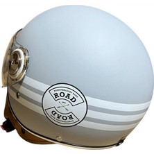 Nero Açık Kask Çenesiz Mat Gri Road