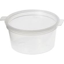Prime Spelt 30CC Sert Plastik Mini Kavanoz Eşya Kabı Kapaklı Küçük Ürün Kutusu Sos Kabı 50'li