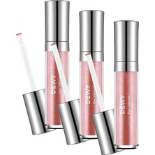 Dewy Lip Glaze Parlak & Dolgun Görünüm Veren Yapışmayan Dudak Parlatıcısı 005 Bronze Statue (3 Paketi)
